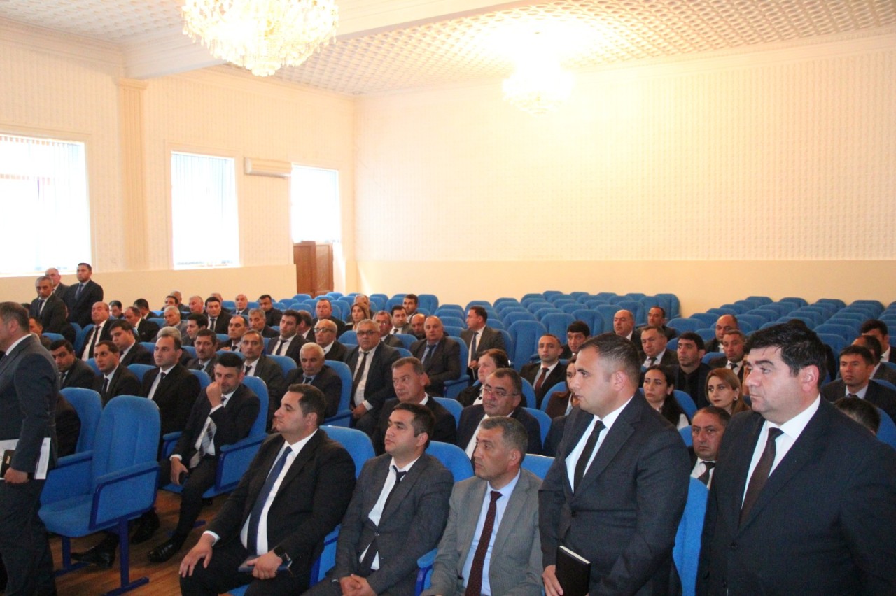 Goranboy rayon İcra Hakimiyyəti başçısı yanında Şuranın növbəti iclası keçirilib - FOTOLAR